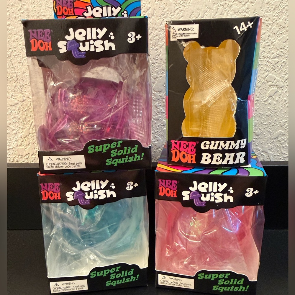 Needoh Jellyfish or GummyBear NWT (Pick one)